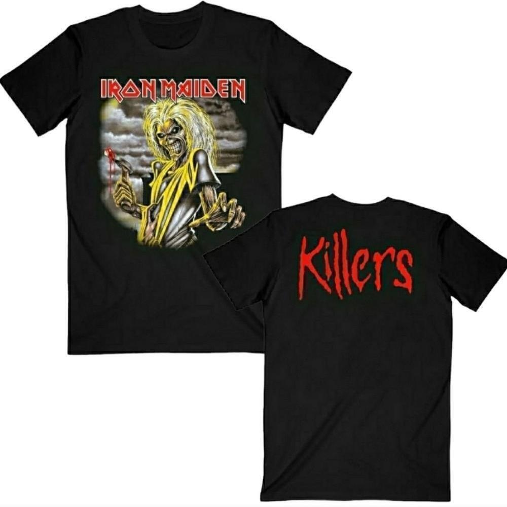 Iron Maiden Killers Album Heavy Metal 2 Sided Concert Unisex Tee T-Shirt